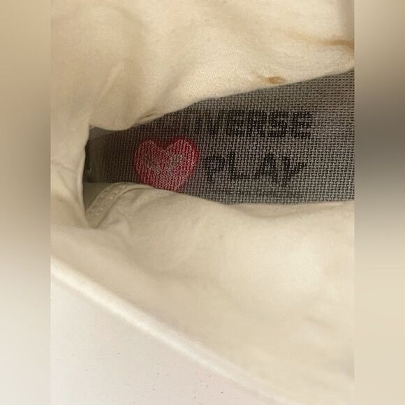 Come Des Garçons PLAY Converse Chuck Taylor Hidden Heart High Top Sneaker W11 M9 - Picture 13 of 15